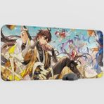mousepad bastir Zhongli Genshin Impact Anime Oyuncu V3 - 90X40 Xxl Gaming Mouse Pad Fare Altlığı