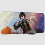mousepad bastir Zhongli Genshin Impact Anime Oyuncu V5 - 70X30 Xl Gaming Mouse Pad Fare Altlığı