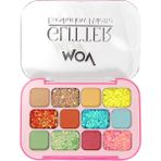 MOV 12’li Glitter Far Paleti No:01 – Yüksek Pigmentli, Işıltılı, Uzun Süre Kalıcı Göz Farı | Yarı Mat & Sedefli Renkler - karışık