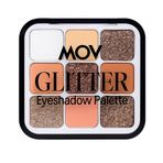 MOV 9’lu Glitter Göz Farı Paleti – Yoğun Işıltılı ve Renkli Far Seti, Uzun Süre Kalıcı, Parti & Gece Makyajı İçin – No:03