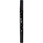 Mov Çift Uçlu Siyah Eyeliner, İnce Uç Damga Uçlu, Yüksek Pigmentasyon, Suya Dayanıklı, Dermatolojik Test Edilmiş, Pratik Göz Makyaj Kalemi