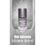 Mov Glitter Simli Oje Gri No:2