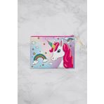 MoveBeach Unicorn Desenli Çok Amaçlı Portföy & Clutch Çanta