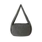 Movement Bag Su İtici Kumaş Kadın Omuz Çantası - Şık ve Geniş Tasarım, Fermuarlı Yan Cepler, Günlük ve Seyahat Tipi Kadın Kol Çantası (Gri)