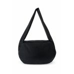 Movement Bag Su İtici Kumaş Kadın Omuz Çantası - Şık ve Geniş Tasarım, Fermuarlı Yan Cepler, Günlük ve Seyahat Tipi Kadın Kol Çantası (Mat Siyah)
