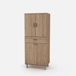 Movemo Eko 110 2 Kapaklı Sepetli 150x60x40 cm Banyo Dolabı