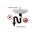 MOVİTEKNO Koku ve Haşere Önleyici Yeni Nesil Körüklü Lavabo Banyo Altı Hortumu Çift Yönlü Gider Borusu