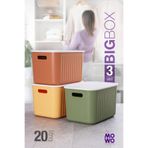Mowo Home 20 Lt Mix Dolap Içi Düzenleyici Kapaklı Kutu, Dekoratif Saklama Kutusu, Sepet, Organizer, Oyuncak