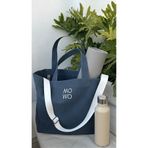 MOWO Mumlu Canvas Oversize Tote Bag Kadın Çantası DENIM