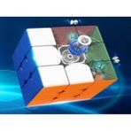 Moyu RS3M 2020 Mıknatıslı 3x3 Ayarlanabilir Hız Küpü Speed Cube -Etiketsiz Zeka Küpü- Standlı - Çok Renkli