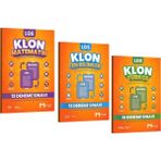 Mozaik Yayınları 8. Sınıf Lgs Matematik Fen Bilimleri Türkçe 40'lı Klon Branş Deneme Seti 3 Kitap
