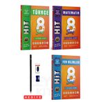 Mozaik Yayınları 8 Sınıf Türkçe-Matematik-Fen Bilimleri Haftalık İnto Taramalar 4'lü Set(Kalem Seti Hediyeli)
