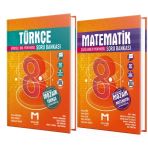 MOZAİK YAYINLARI 8. Sınıf Türkçe - Matematik Soru Bankası (2 Kitap)