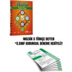 Mozaik Yayınları Mozaik 5 Türkçe Defter *5.sınıf Kurumsal Deneme Hediyeli!!