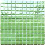 MozaiKristaL Hobi ve Sanatsal Çalışmalar Için 25X25 Adaçayı Yeşili, 31,5X31,5CM. Fileli Cam Mozaik. (1 File Karo ) - Mozaik ölçüleri:25x25mm. - File Karo Ölçüsü: 31.5x31.5cm.