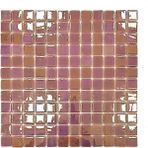 Mozaikristal Hobi ve Sanatsal Çalışmalar Için 25X25 Sedefli Lila, 31,5X31,5CM. Fileli Cam Mozaik. - Mozaik ölçüleri: 25x25mm. - File Karo ölçüsü: 31,5x31,5cm.