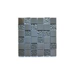 MozaiKristaL Mutfak Tezgah Arası 48x48x6mm Gümüş Inox Kristal Cam Seramik. ( 1 Koli = 1 M2 Fiyatıdır )