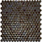 MozaiKristaL Mutfak Tezgah Arası, Banyo, Havuz, Sauna, Spa, Ev, Bahçe ve İşyeri, Yaşam Alanlarının Tüm Yüzeyleri İçin 22 Mm. Yuvarlak Cam Mozaik. ( 1 Koli = 1 m2 fiyatıdır ) - Lüsterli Siyah