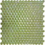MozaiKristaL Mutfak Tezgah Arası, Banyo, Havuz, Sauna, Spa ve Yaşam Alanlarının Tüm Yüzeyleri Için Ø22 mm Mint Yeşili, 31,5x31,5 cm Fileli Cam Mozaik. ( 5 File Karo = 0,5 M2 Fiyatıdır )