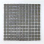 MozaiKristaL Mutfak Tezgah Arası, Banyo, Havuz, Sauna, Spa ve Yaşam Alanlarının Tüm Yüzeyleri Için 25X25 mm Parlak Füme, 31.5X31,5 cm Fileli Cam Mozaik.