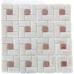 MozaiKristaL Mutfak Tezgah Arası, Banyo, Sauna, Spa, ve Yaşam Alanlarının Tüm Yüzeyleri İçin. P.krem-A.kahve. 31.5X31.5 Cm. Fileli Cam Mozaik. ( 10 File Karo = 1 M2 Fiyatıdır )