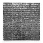 MozaiKristaL Mutfak Tezgah Arası Banyo ve Iç Dekorasyonda Tüm Yüzeyler Için 15X73MM Antrasit Gümüş Krom, 30X30CM. Fileli Kristal Mozaik ( 1 M2 Fiyatıdır ) - Mozaik ölçüleri: 15x73x6mm. File Karo ölçüsü: 30x30cm.