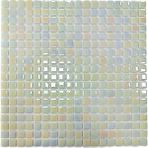 MozaiKristaL Mutfak Tezgah Arası, Havuz, Banyo, Sauna, Spa, İç ve Dış Ortamlarda Tüm Yüzeyler İçin 15X15MM. Hologramlı Beyaz . 31,5X31,5CM. Fileli Cam Mozaik. ( 1 M2 Fiyatıdır )
