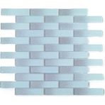 MozaiKristaL Mutfak Tezgah Arası Kristal Cam Mozaik. Cam Ölçüsü: 23X98X4 Mm. File Ölçüsü: 30X30 Cm. Renk: Beyaz-Siyah Gümüş Efekt. ( 1 Koli = 11 File Karo = 1 m2 fiyatıdır ) - Beyaz - Gümüş