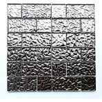 MozaiKristaL Mutfak Tezgah Arası ve Iç Dekorasyon Için Desenli Gümüş Krom 30X30CM. Fileli Kristal Mozaik. - Mozaik ölçüleri: 48x48-48x98mm. File Karo ölçüsü: 30x30cm.