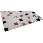 MozaiKristaL Mutfak Tezgah Arası ve Tüm Yaşam Alanları İçin Cam Mozaik. Taş Ölçüleri: 25X25X5 Mm. File Ölçüsü: 31.5X31.5 cm. ( 1 Koli = 1 m2 Fiyatıdır ) - Beyaz