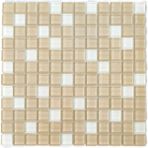 MozaiKristaL Mutfak Tezgah Arası ve Tüm Yüzeyler Için 25X25X4 mm Krem Mix. 30X30 cm Fileli Kristal Mozaik ( 11 File = 1 M2 Fiyatıdır )