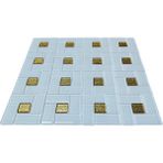MozaiKristaL Mutfak Tezgah Arası ve Tüm Yüzeyler Için Kristal Cam Mozaik. Cam Ölçüleri: 23X23X48X4 Mm. File Ölçüsü: 30X30 Cm. Renk: Beyaz-Altın ( 1 Koli = 11 File Karo = 1 M2 Fıyatıdır )