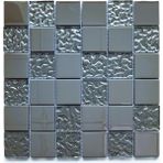 MozaiKristaL Mutfak Tezgah Arası ve (Zemin Hariç) Iç Dekorasyon Uygulamaları Için Gümüş Krom Kristal Cam Mozaik. Cam Ölçüsü: 48X48X6 Mm. File Karo Ölçüsü: 30X30 Cm. ( 1 Kutu = 11 Karo File = 1 M2 Fiyatıdır )