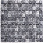 MozaiKristaL Tüm Yaşam Alanlarının Tüm Yüzeyleri İçin Beyaz Sedefli Siyah Cam Mozaik. Taş Ölçüsü: 25X25 Mm. File Ölçüsü:31.5X31.5 Cm. ( 1 Koli = 10 File Karo = 1 m2 fiyatıdır )