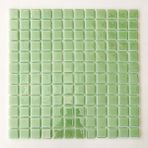 MozaiKristaL Tüm Yüzeyler Için 25X25MM. Adaçayı Yeşili, 31,5X31,5CM. Fileli Cam Mozaik. ( 10 File Karo = 1 M2 Fiyatıdır. ) - Mozaik ölçüleri:25x25mm. - File Karo ölçüsü: 31,5x31,5cm.