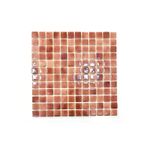 MozaiKristaL Tüm yüzeyler için 25x25mm. Bakır Gülü, 31,5X31,5cm. Fileli Cam Mozaik