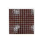 MozaiKristaL Tüm yüzeyler için 25x25mm. Çikolata Kahvesi, 31.5x31.5cm. Fileli Cam Mozaik (10 File=1 m2 Fiyatıdır)