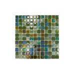 MozaiKristaL Tüm yüzeyler için 25x25mm. Yeşil Karışım, 31,5x31,5cm. Fileli Cam Mozaik. ( 1 m2 Fiyatıdır )