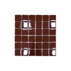 MozaiKristaL Tüm yüzeyler için 50x50mm. Kahverengi, 31,5x31,5cm. Fileli Cam Mozaik. (5 File Karo=0,5m2 Fiyatıdır)