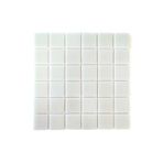 MozaiKristaL Tüm yüzeyler için 5x5cm. Beyaz, 31,5x31,5cm. Fileli Cam Mozaik. ( 10 File Karo = 1m2 )