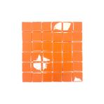 MozaiKristaL Tüm yüzeylere uygulanabilir 5x5cm. Bal Kabağı Turuncusu, 31,5x31,5cm. Fileli Cam Mozaik.