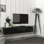 Mozide Black Loft Siyah Tv Ünitesi