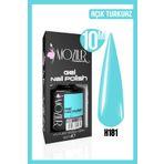 Mozıur H181 UV 10 ml Açık Turkuaz Kalıcı Oje