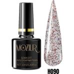 Moziur Simli UV LED Kalıcı Oje Parlak Görünüm 10 ml Uzun Süre Dayanıklı - H090