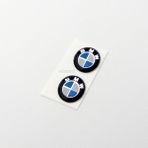 MOZOKO Kendinden Yapışkanlı Bmw Logolu 11 mm Damla Baskılı Anahtarlık Kumanda Amblemi 2 Adet