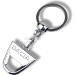 Mozoko Yüksek Kaliteli Dacia Logolu Metal Araç Anahtarlık, Çift Yönlü Logo, Hediyelik Araba Anahtarlık