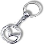 Mozoko Yüksek Kaliteli Mazda Logolu Metal Araç Anahtarlık, Çift Yönlü Logo, Hediyelik Araba Anahtarlık