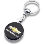 Mozoko Yüksek Kaliteli Siyah Chevrolet Logolu Damla Baskılı Şık Hediyelik Araç Anahtarlığı