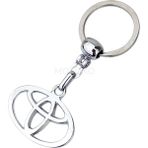 Mozoko Yüksek Kaliteli Toyota Logolu Metal Araç Anahtarlık, Çift Yönlü Logo, Hediyelik Araba Anahtarlık