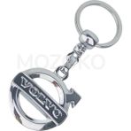 Mozoko Yüksek Kaliteli Volvo Logolu Metal Araç Anahtarlık, Çift Yönlü Logo, Hediyelik Araba Anahtarlık
